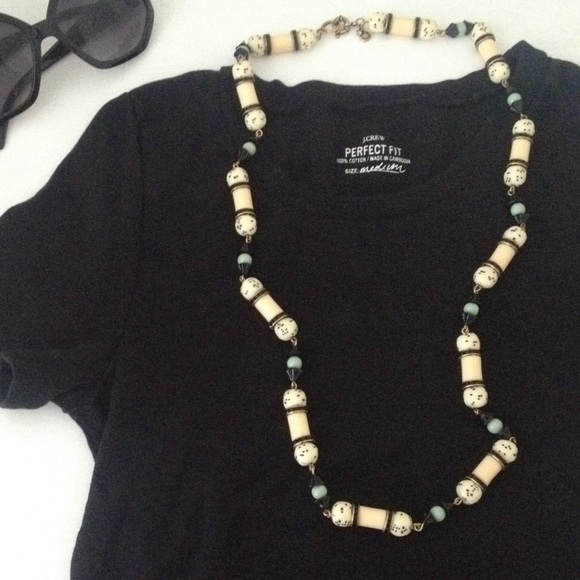 🌿HP🌱 J. Crew - Beaded Necklace in Mint Chip - Picture 2 of 5